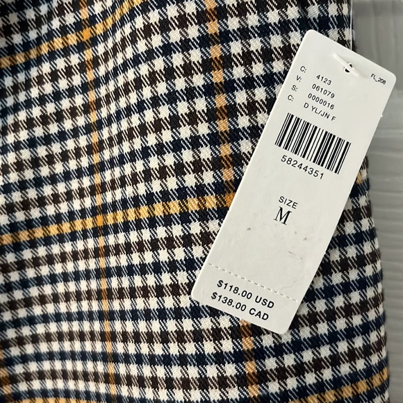 NWT Anthropologie Malcolm Tapered Plaid Trousers - Picture 4 of 10